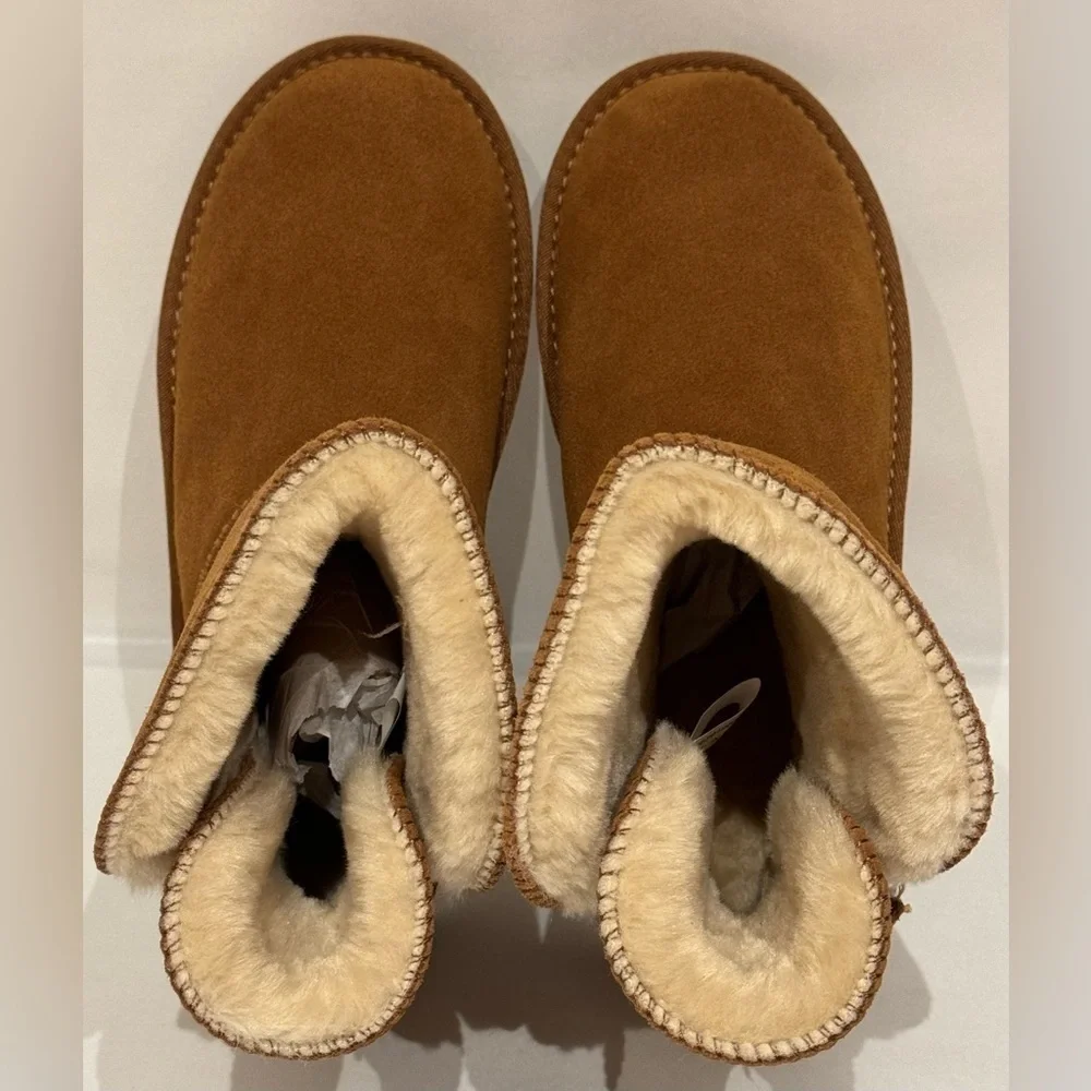 NEW Style & Co. Women’s Teenyy Winter Booties in Chestnut Size 8
